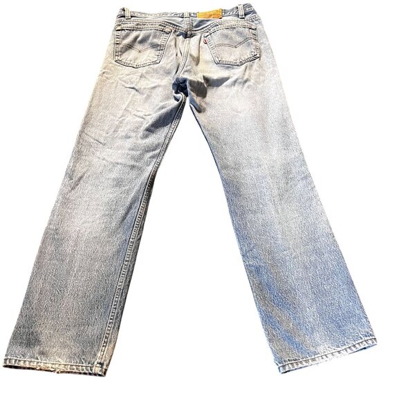 Vintage Levis 501 Redline Selvedge Distressed Jeans W35 L34 80s Authentic‎ USA - Picture 11 of 16
